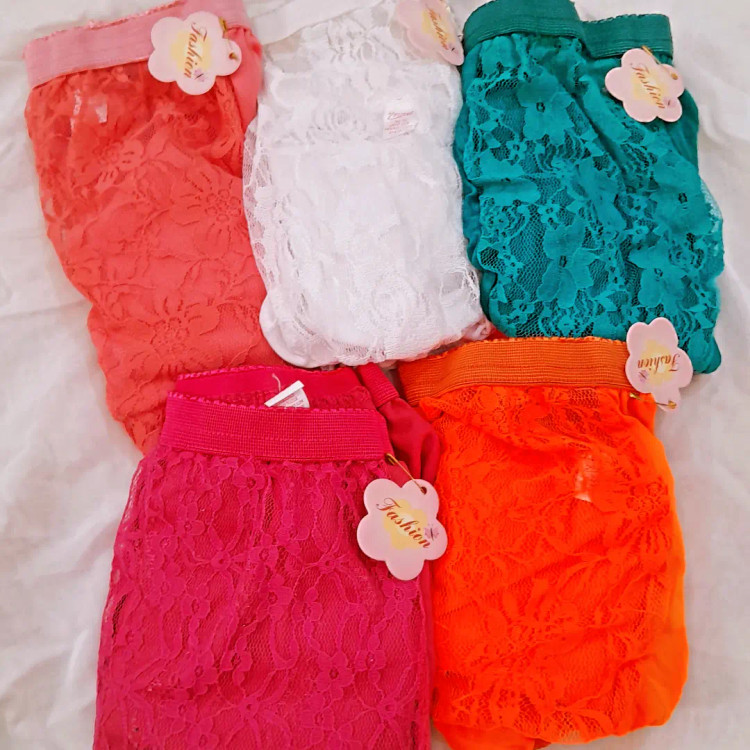 شورت زنانه جلو دانتل خارجی H&M کد۱۱
